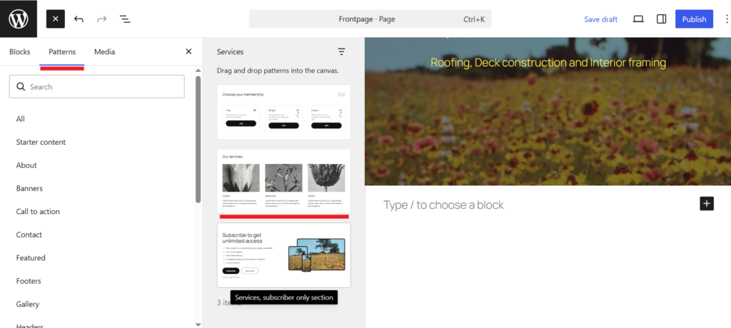 WordPress Patterns
